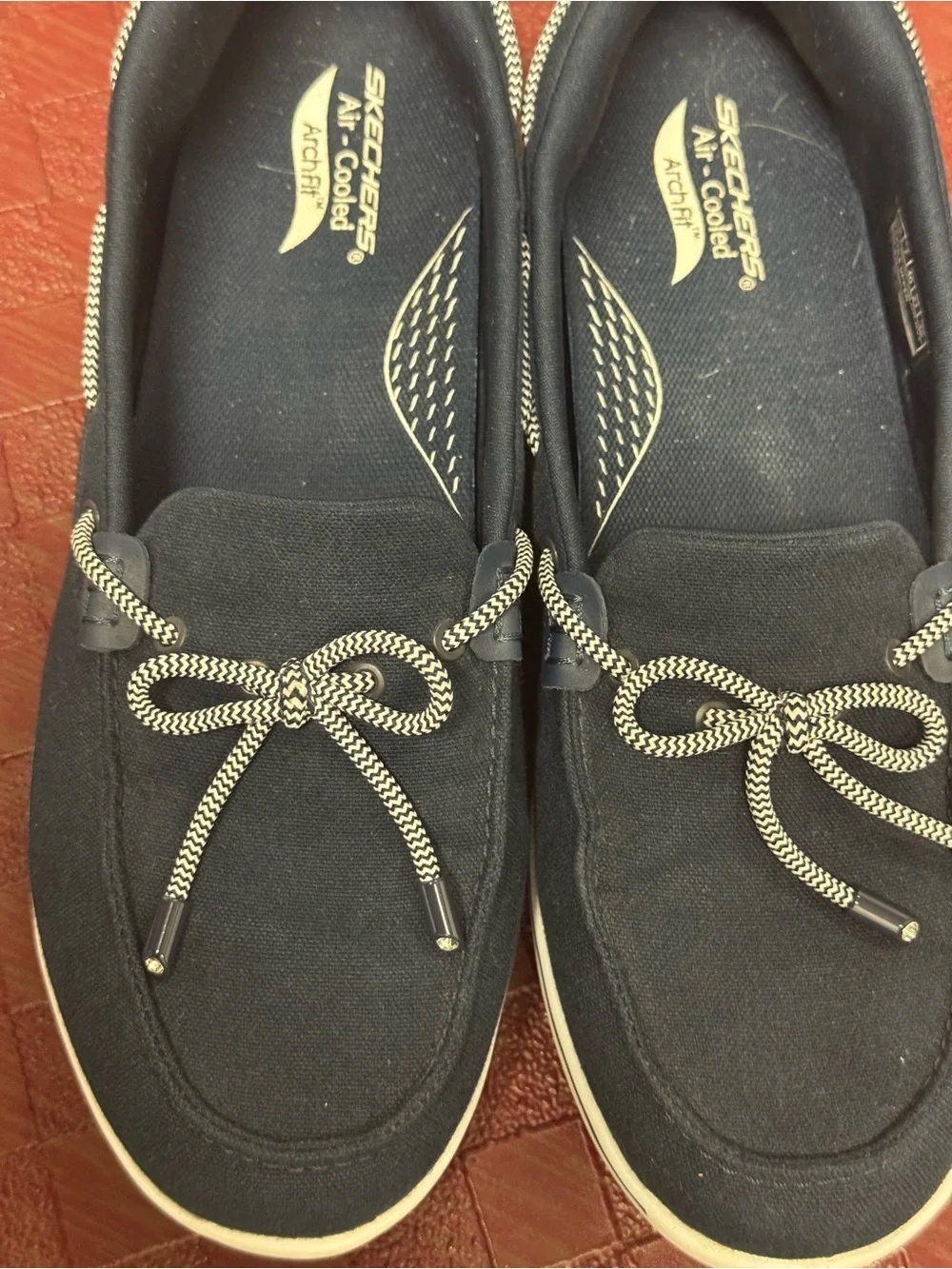 Skechers Sz-10 Slip-On Air Cooled Arch Fit Women’s Boat Shoes Comfort Casual Y2K